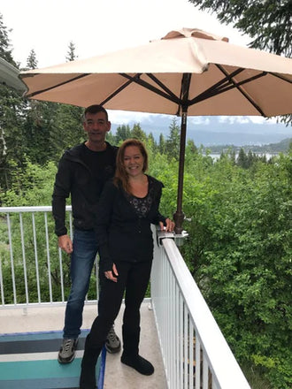 DIY patio umbrella installation