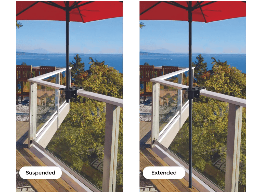 Rail - EZ Railing Mounting System - Front loader for Patio Umbrellas and Shade Sails - Rail - EZ