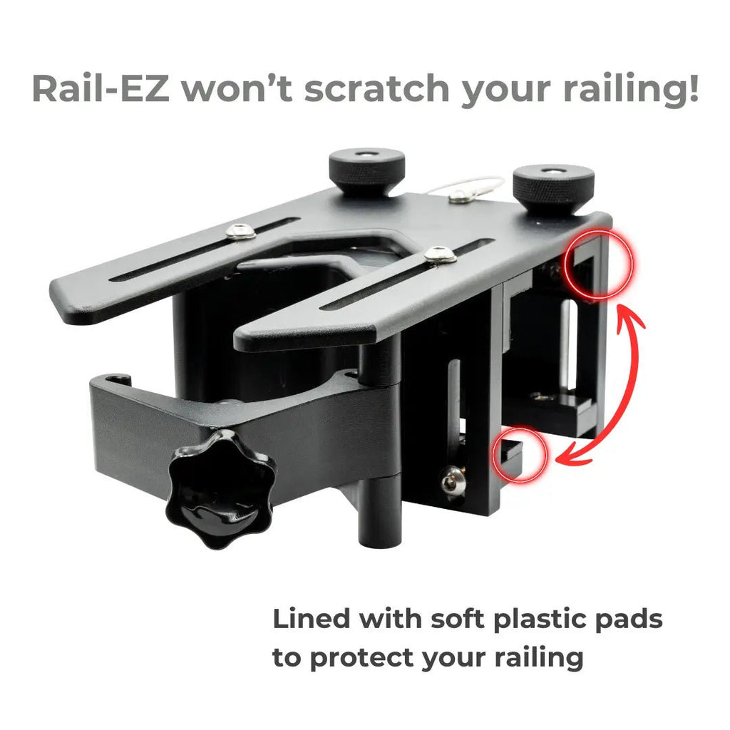 Rail - EZ Railing Mounting System - Front loader for Patio Umbrellas and Shade Sails - Rail - EZ