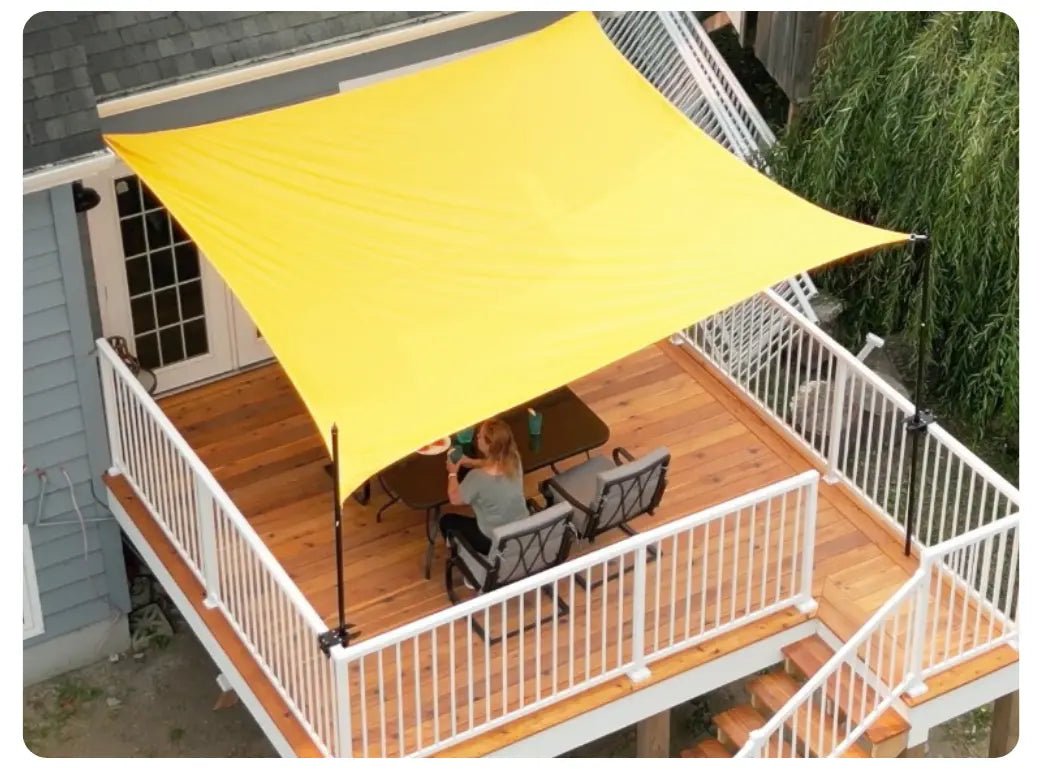 custom screening for patio umbrella Rail-EZ