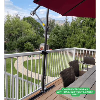 Rail-EZ | No-Drill Railing Mount for Umbrellas & Shade Sails | Rail-EZ